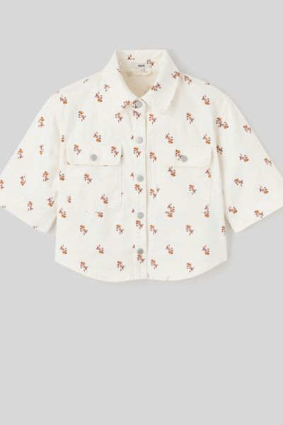 Veste manches courtes imprimée