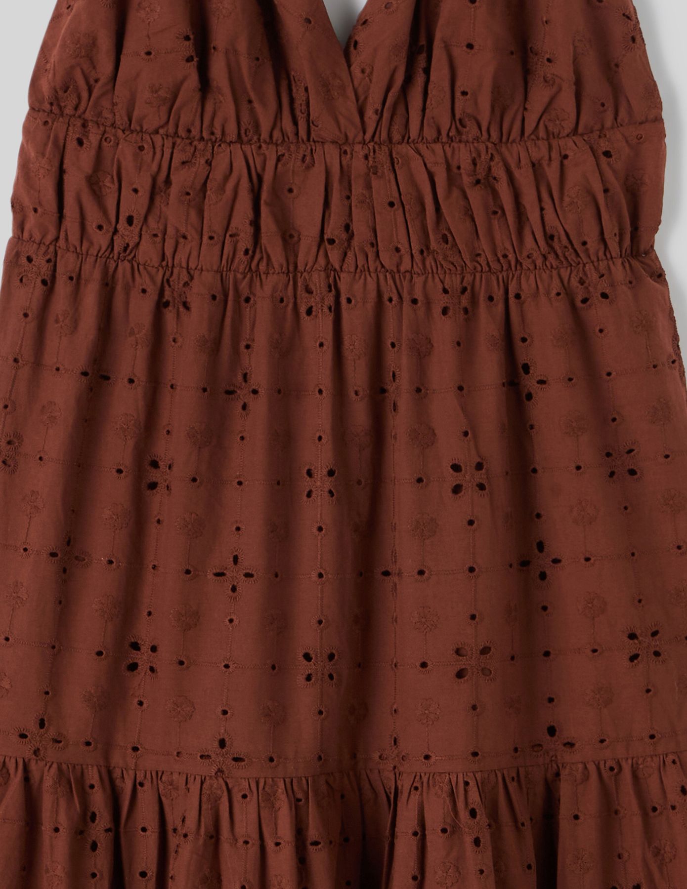 Robe longue broderie anglaise