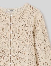 Veste crochet ajour&eacute;