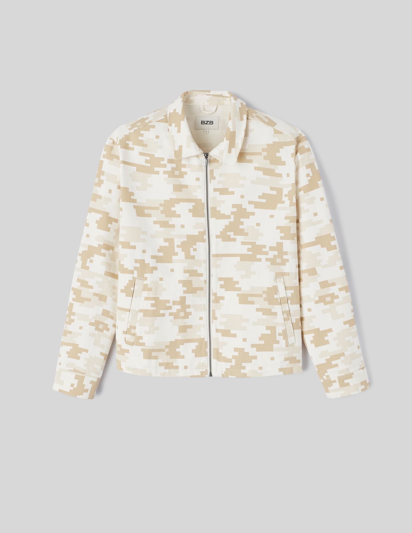 Veste zipp&eacute;e imprim&eacute;e