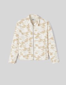 Veste zipp&eacute;e imprim&eacute;e