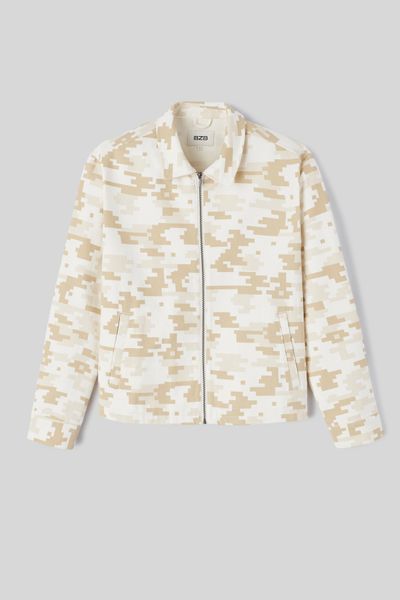 Veste zipp&eacute;e imprim&eacute;e