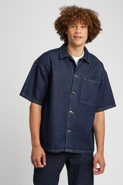 Chemise manches courtes en jean