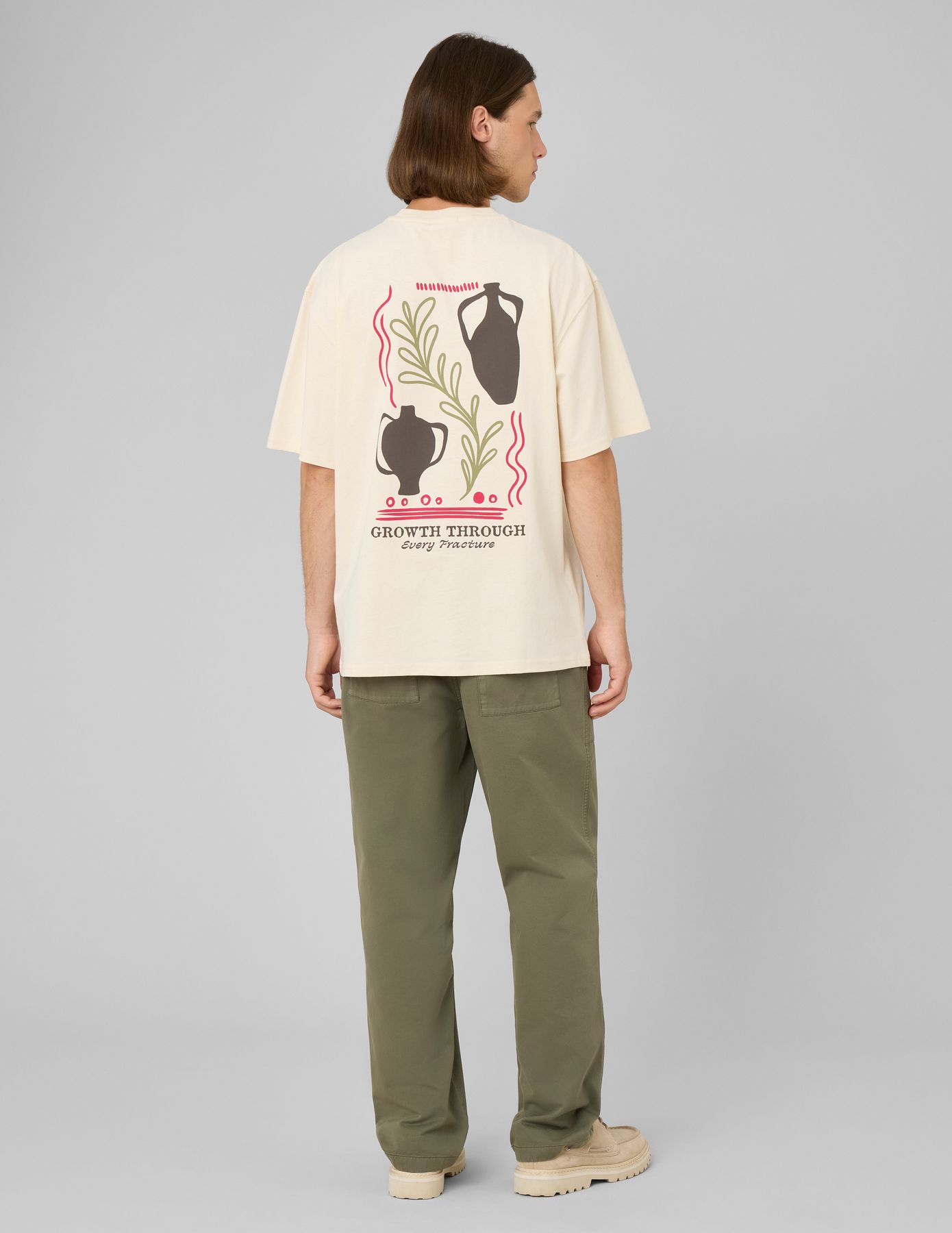 T-shirt imprim&eacute; devant / dos