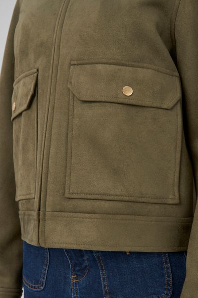Veste zipp&eacute;e en su&eacute;dine