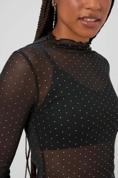 T-shirt r&eacute;sille strass