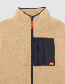 Blouson sherpa zipp&eacute;