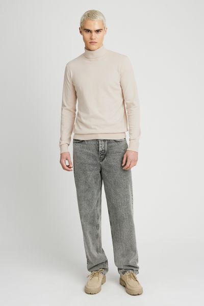 Pull col roulé