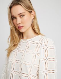 Blouse en broderie anglaise