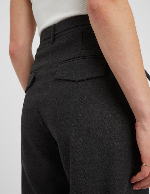 Pantalon tailleur à pinces polyester recyclé