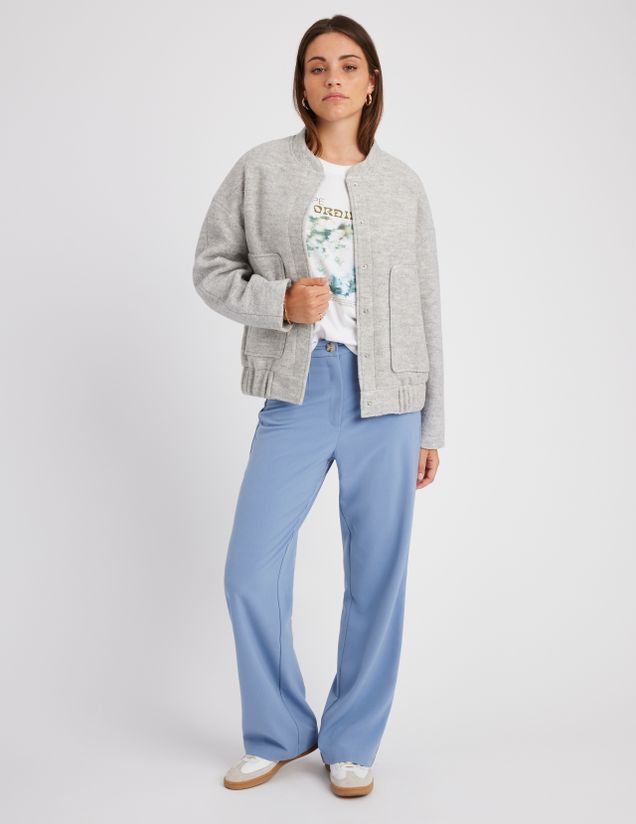 Veste bombardier en laine