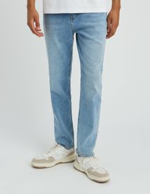 Jean straight triple stone