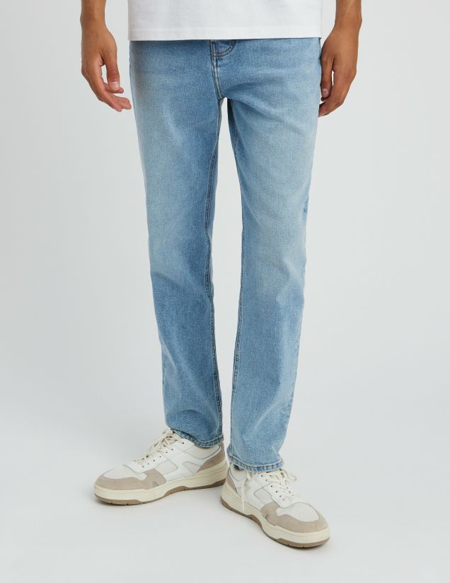 Jean straight triple stone