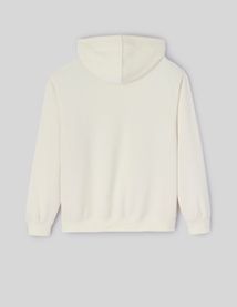 Sweat à capuche matière fantaisie