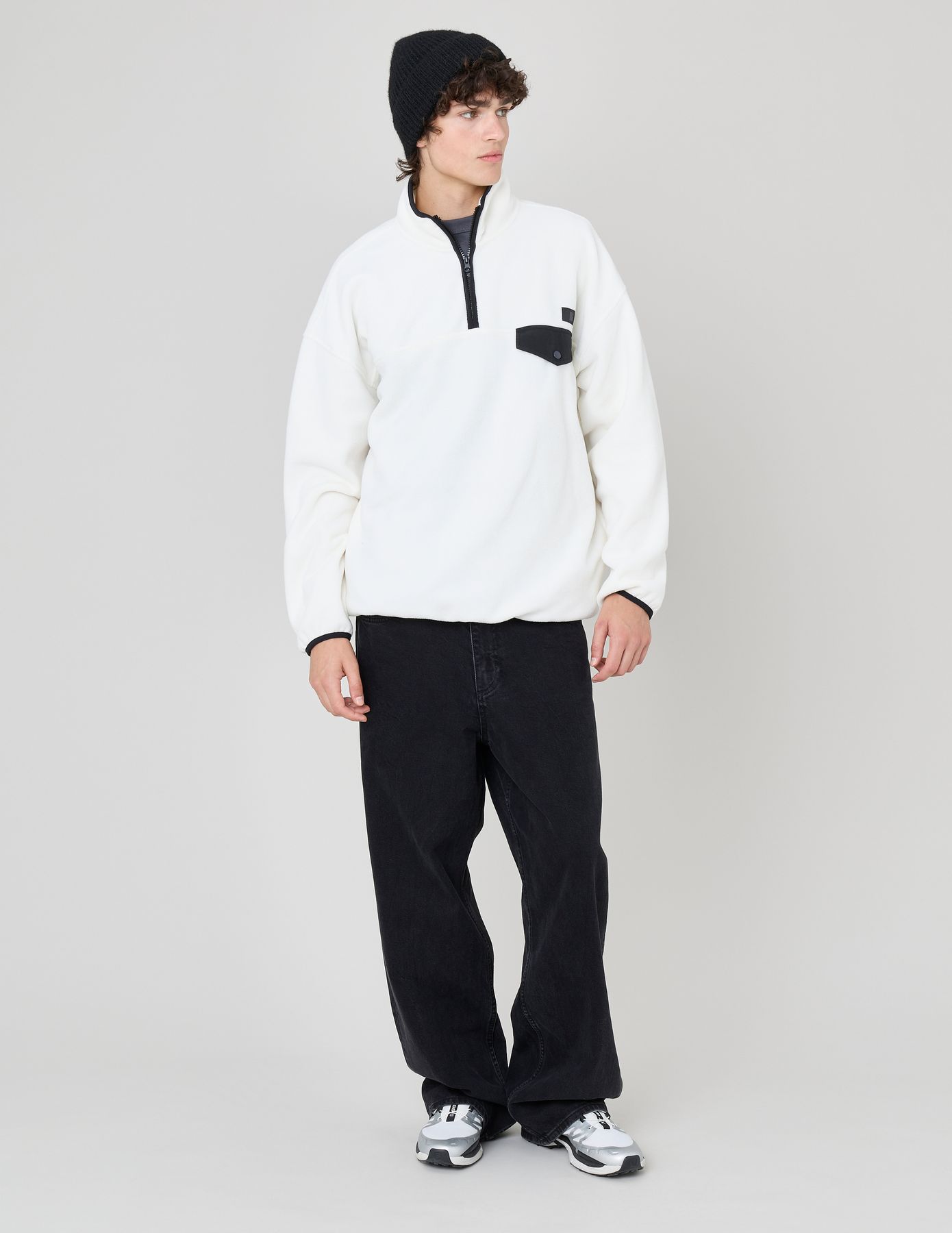 Polaire col montant zippé