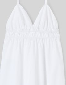 Robe longue en popeline