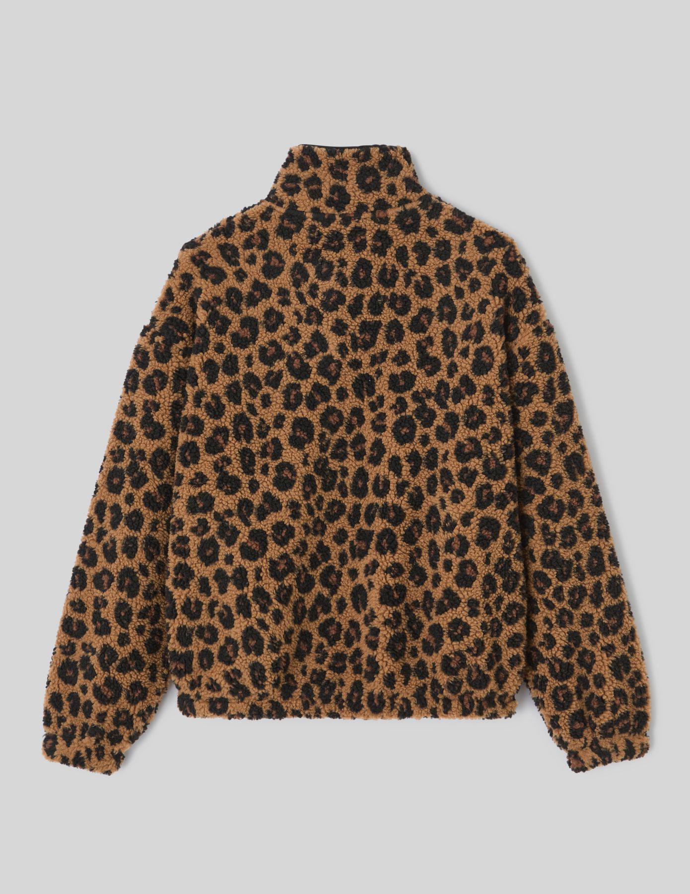 Sweat sherpa imprimé léopard