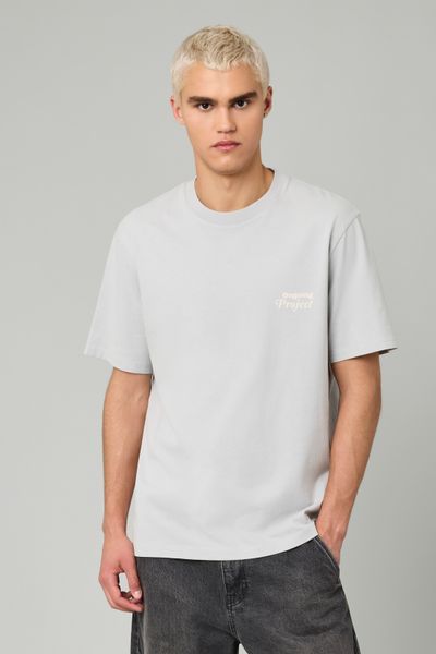 T-shirt garment dye imprimé