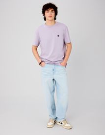 T-shirt broderie poitrine