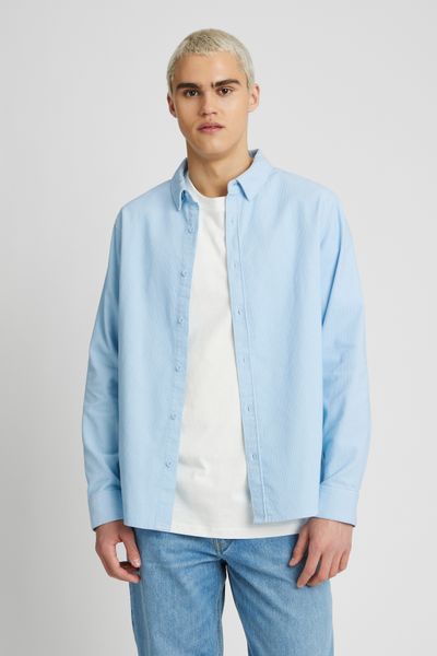 Chemise unie en velours