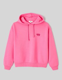 Sweat col capuche broderie poitrine