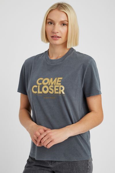 T-shirt imprim&eacute; paillettes