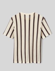 T-shirt tricot &agrave; rayures
