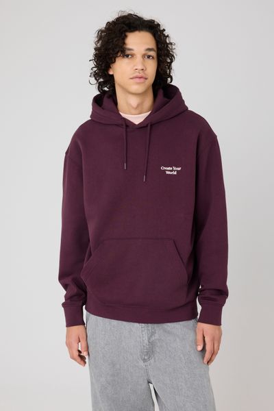 Sweat à capuche message brodé