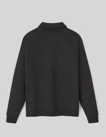 Sweat col polo zippé