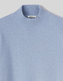 Pull col montant laine