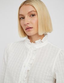 Chemise mati&egrave;re textur&eacute;e