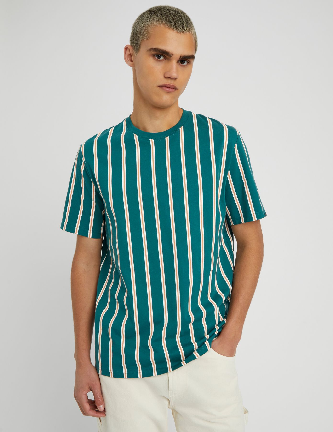 T-shirt rayures tricolores