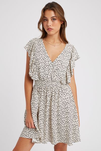 Robe courte imprim&eacute;e