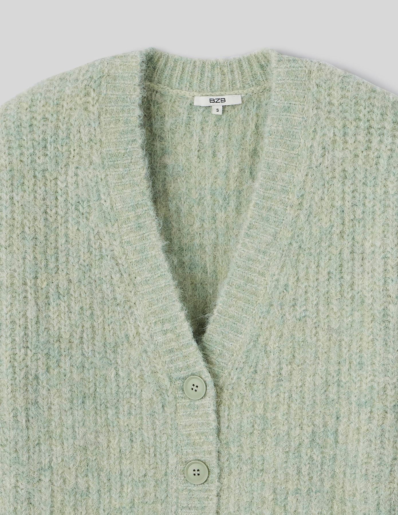 Gilet col V boutonn&eacute;