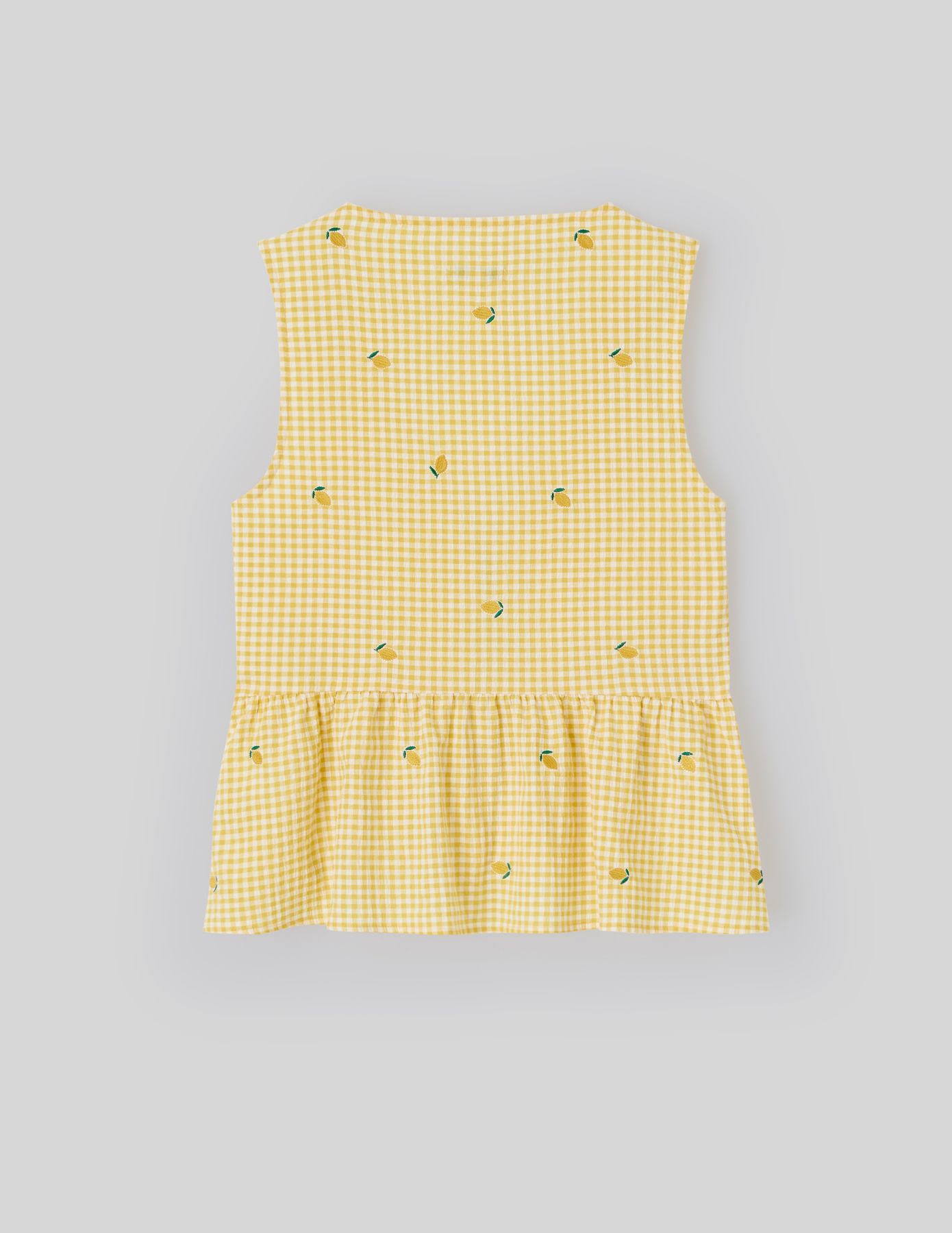 Blouse à nouer motif vichy