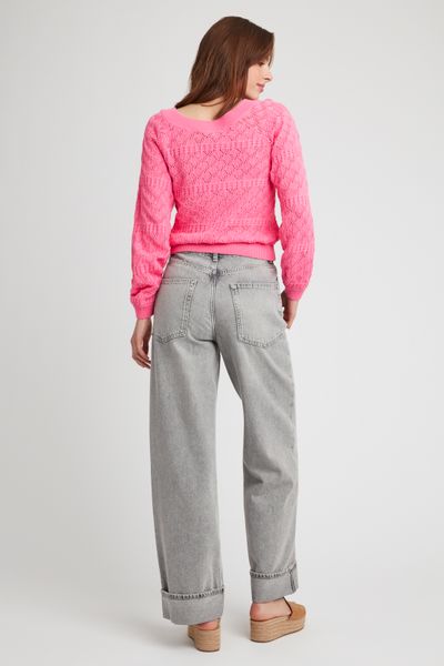 Pull en coton ajouré