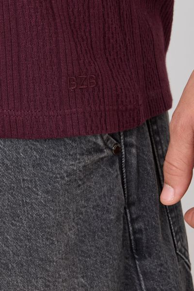 Polo maille fantaisie