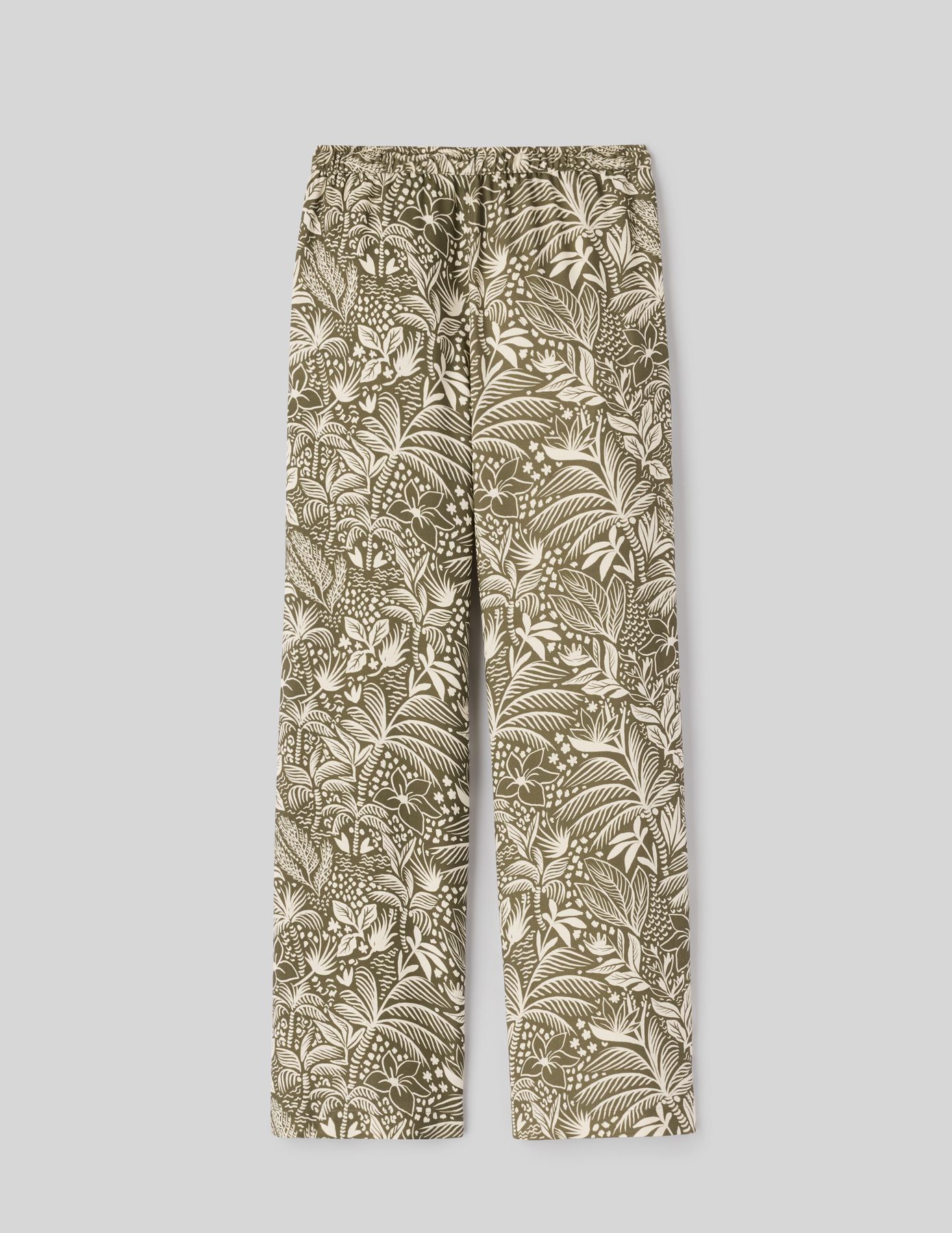 Pantalon fluide droit imprimé