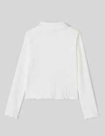 T-shirt col chemise boutonn&eacute;