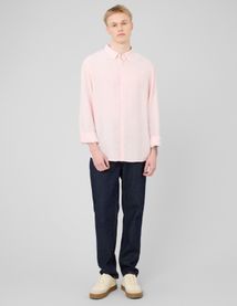 Chemise manches longues viscose lin