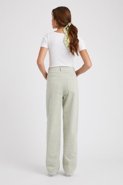 Pantalon straight velours