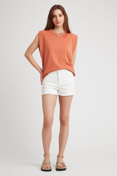 T-shirt sans manches délavé