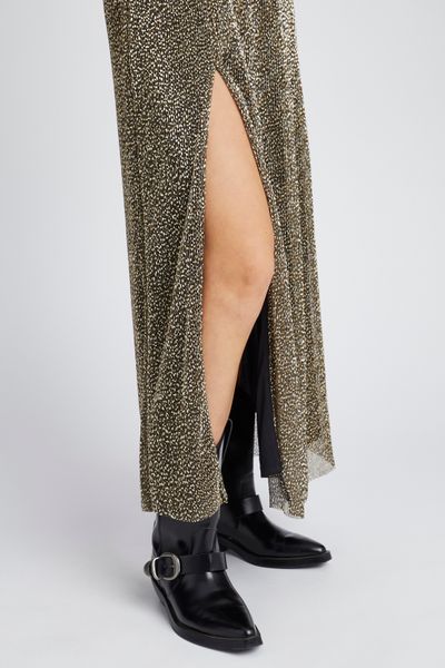 Robe longue pliss&eacute;e