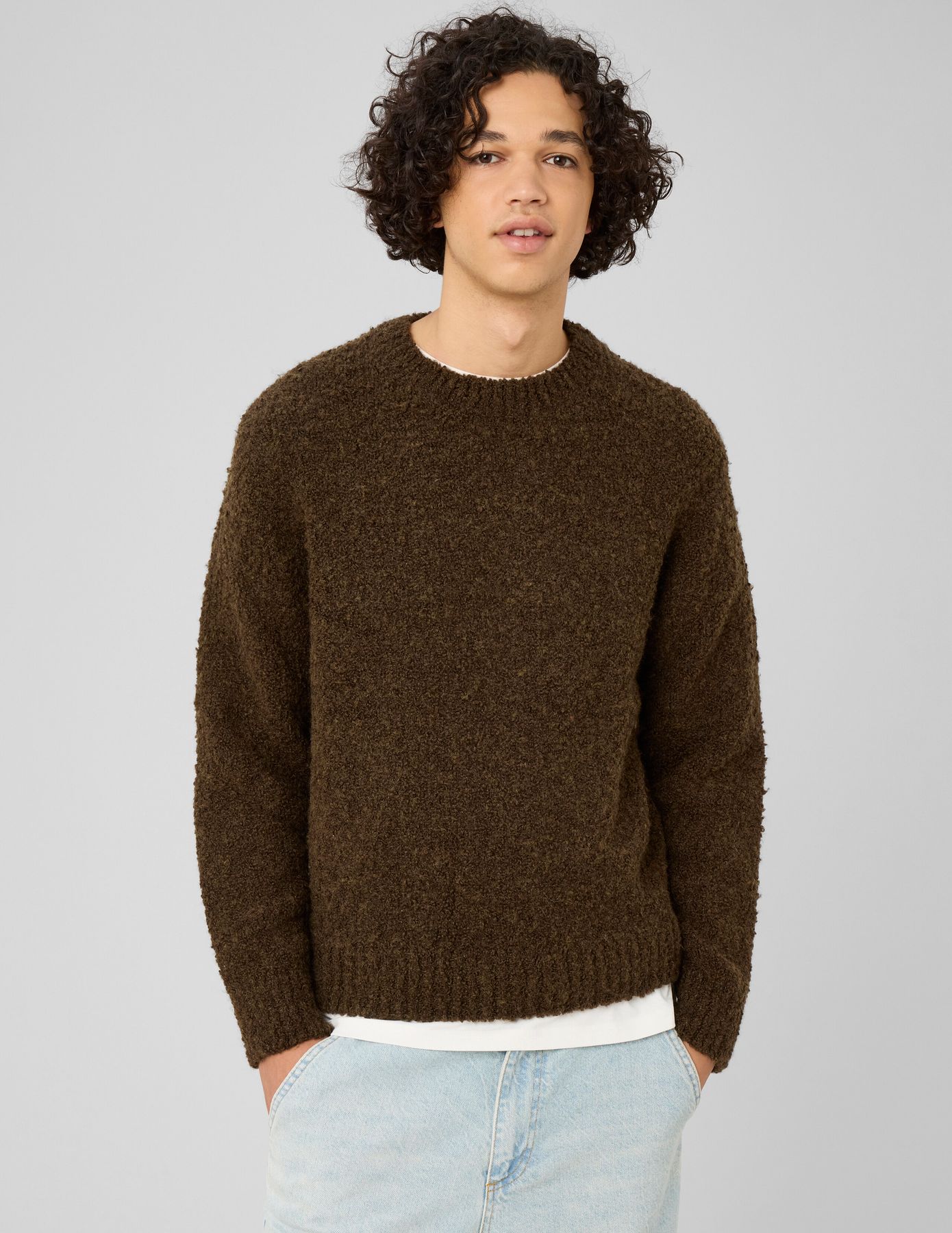 Pull maille bouclette