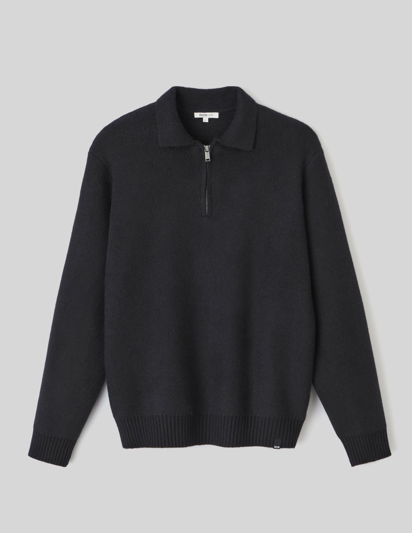 Pull col polo zippé