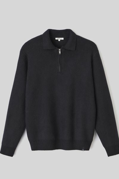 Pull col polo zippé