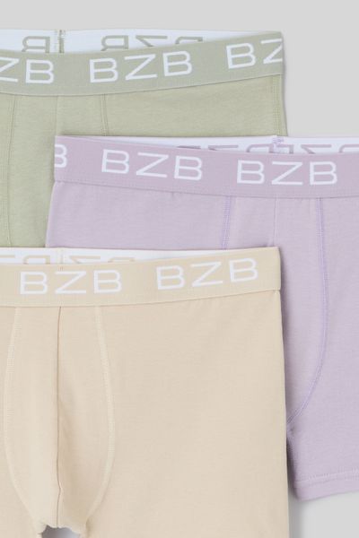 Lot de 3 boxers élastiques constrastés
