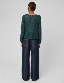 T-shirt en crochet &agrave; nouer