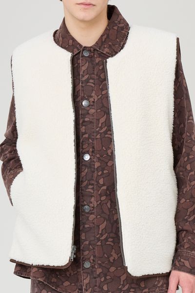 Blouson sans manches r&eacute;versible
