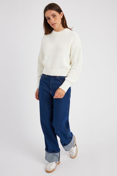 Pull col rond en maille